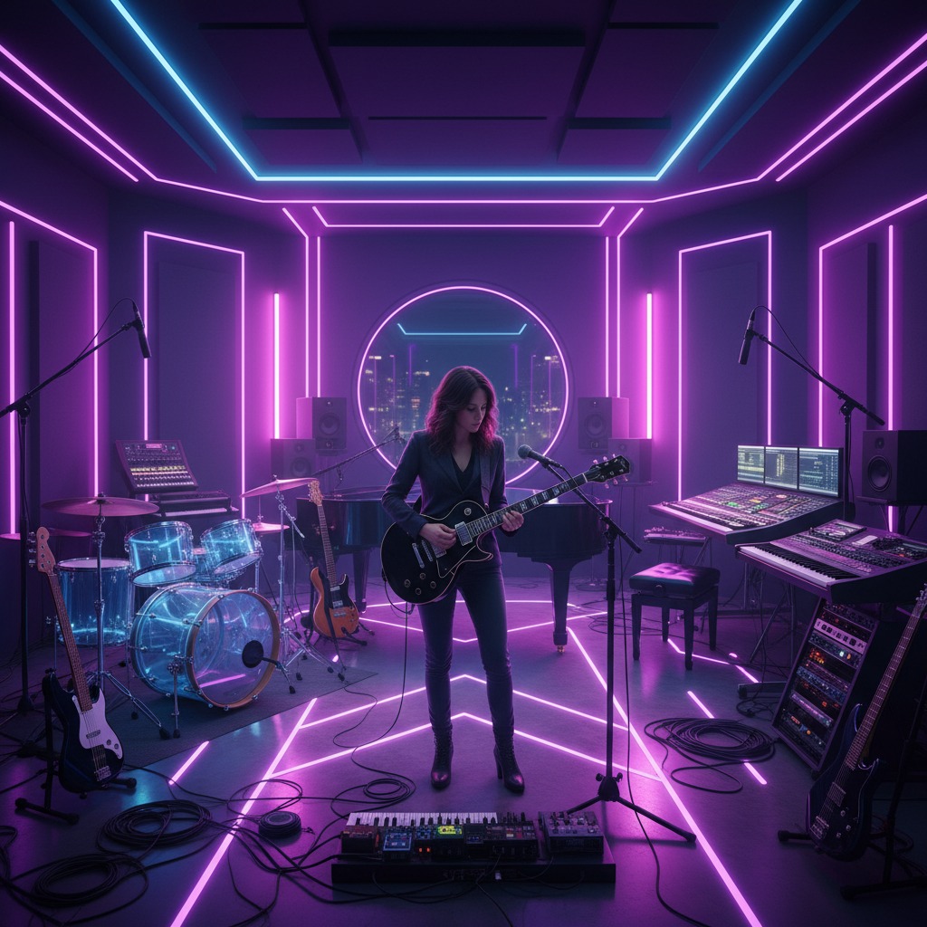 Musician with Guitar